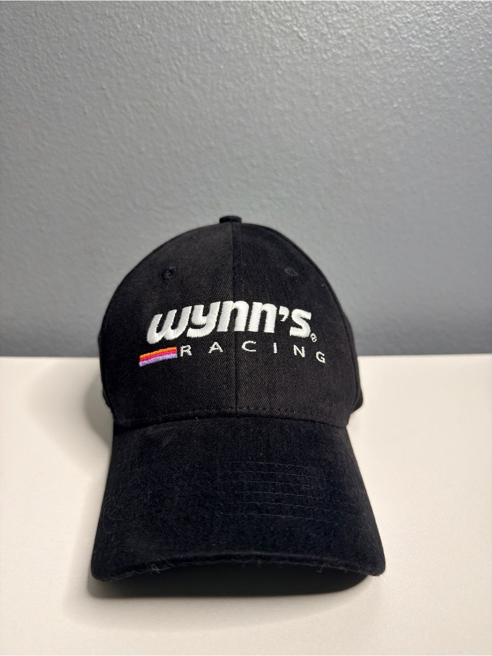Wynn's Racing Car Cotton Black Embroidered Baseball Cap Hat